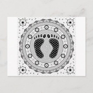 Cartão Postal Feet Mandala