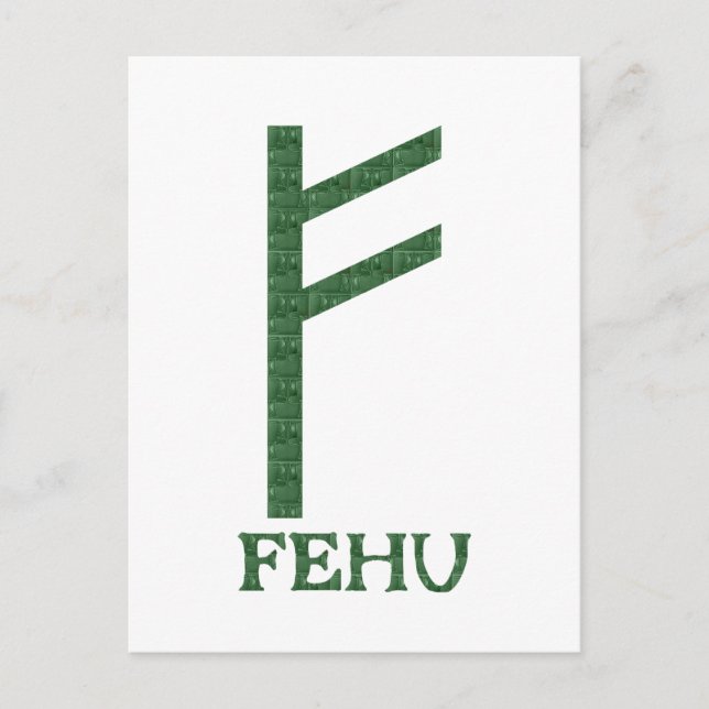 Cartão Postal Fehu (Frente)