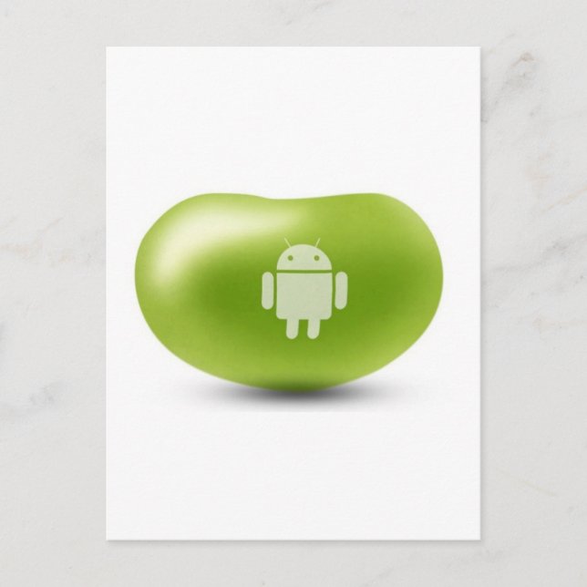 Cartão Postal Feijão de geléia do Android (Frente)