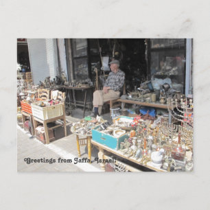 Cartão Postal Feira de Pulgas de Jafa Fotografia Postcard