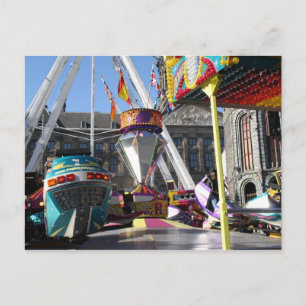 Cartão Postal Feira divertida em Amsterdã