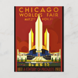 Cartão Postal Feira Mundial de Chicago, 1933