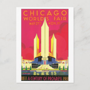Cartão Postal Feira Mundial de Chicago, 1933