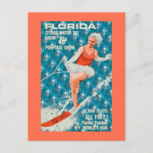 Feira Mundial de Esqui Água da Vintage Florida