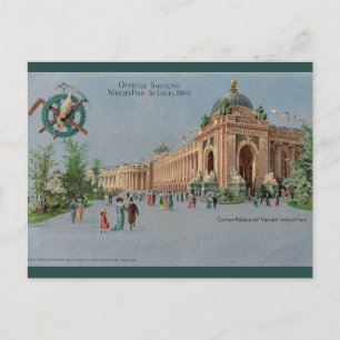 Cartão Postal Feira Mundial Vintage de 1904 em St Louis Missouri