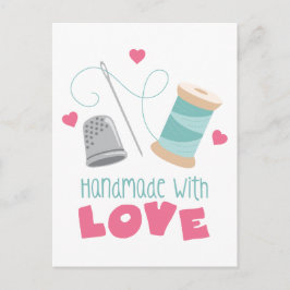 Cartão Postal Feita à mão com amor