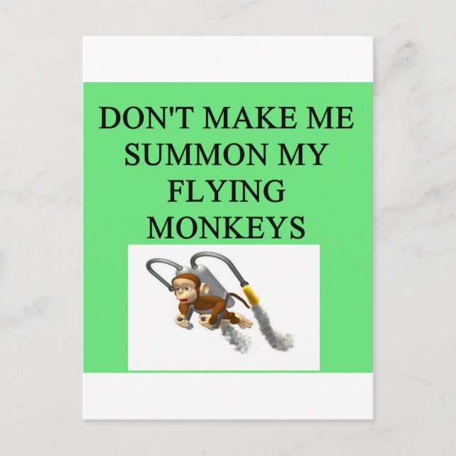 Cartão Postal feiticeiro da piada oz (Frente)