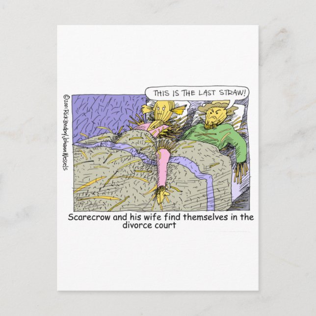 Cartão Postal Feiticeiro De Oz Scarecrow Engraçado Camisetas De  (Frente)