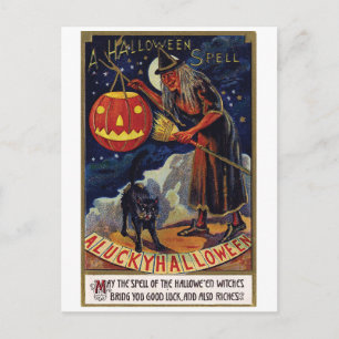 Cartão Postal feitiço de Halloween
