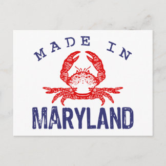 Cartão Postal Feito em Maryland