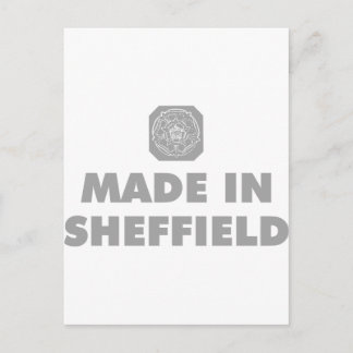 Cartão Postal Feito em Sheffield