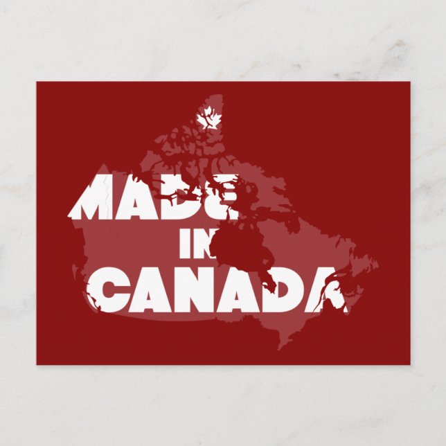 Cartão Postal Feito no Canadá (Frente)