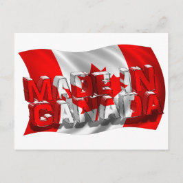 Cartão Postal Feito no Canadá (Fundo do Sinalizador)
