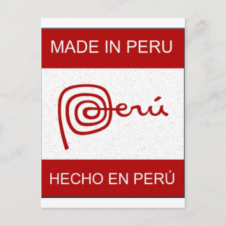 Cartão Postal Feito no Peru