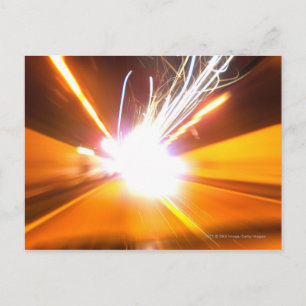 Cartão Postal feixes e efeitos de abstrato