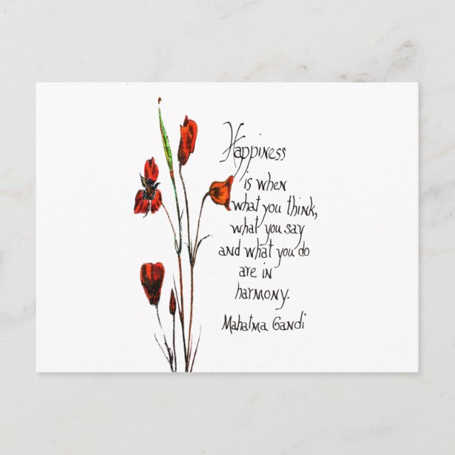 Cartão Postal Felicidade (Frente)