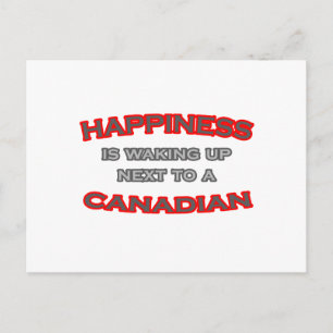 Cartão Postal Felicidade acorda perto de um canadense
