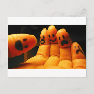 Cartão Postal Felicidade:Awe:Delícia:Medo:Sorte