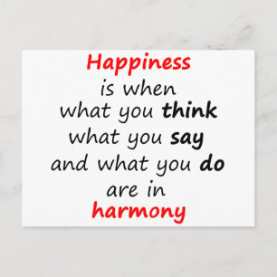 Cartão Postal Felicidade é quando...