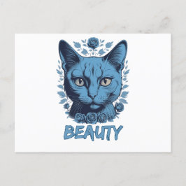 Cartão Postal felinos adoram beleza dos gatos