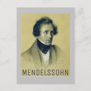 Cartão Postal Felix Mendelssohn (1834)
