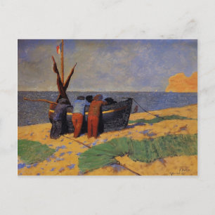 Cartão Postal Felix Vallotton - 14 de julho em Etretat