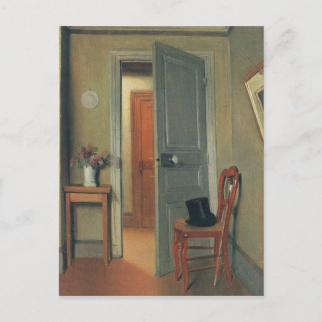 Cartão Postal Felix Vallotton - a visita (Frente)