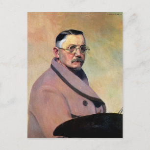 Cartão Postal Felix Vallotton - Autorretrato com vestido