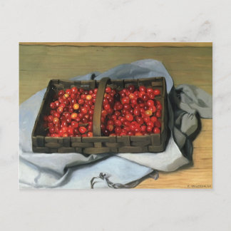 Cartão Postal Felix Vallotton - Cesta de Cerejas