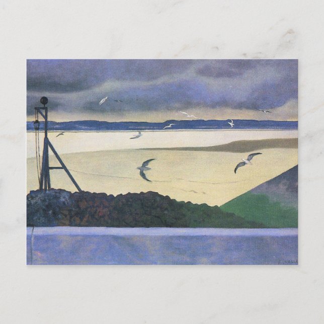 Cartão Postal Felix Vallotton - Gaivotas (Frente)