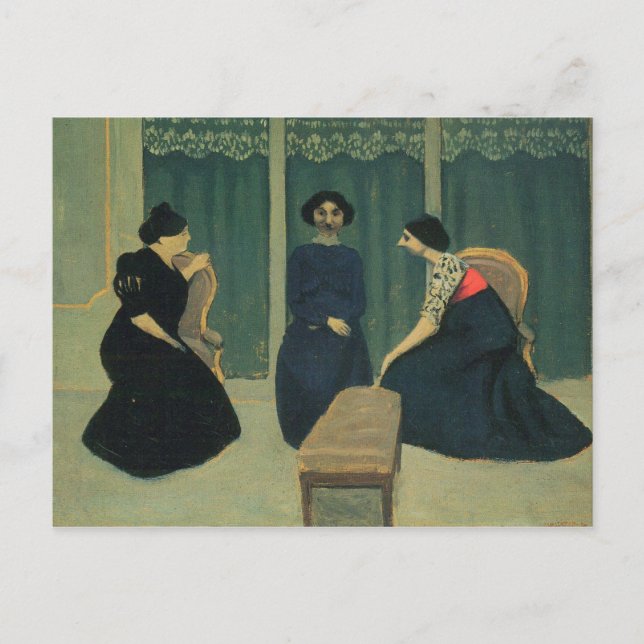 Cartão Postal Felix Vallotton - Gossip (Frente)