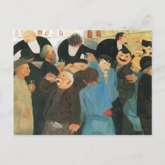 Cartão Postal Felix Vallotton - o restaurante (Frente)