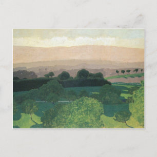 Cartão Postal Felix Vallotton - Paisagem em Romanel