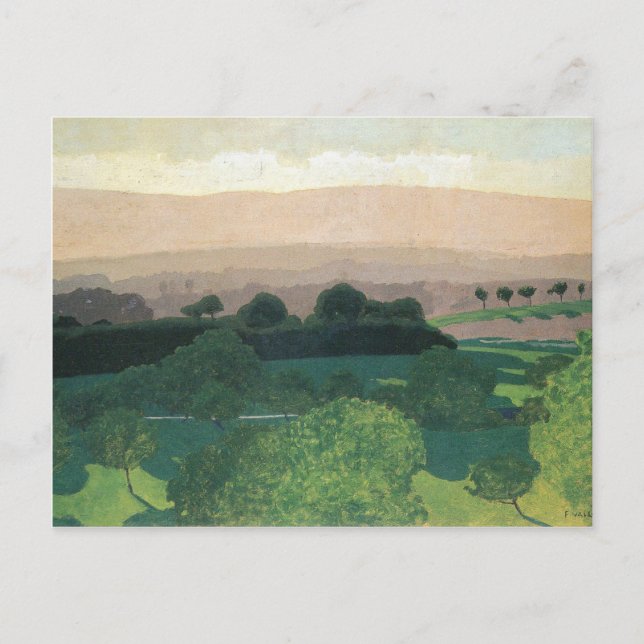 Cartão Postal Felix Vallotton - Paisagem em Romanel (Frente)