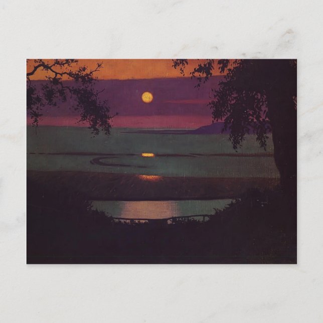 Cartão Postal Felix Vallotton - por do sol (Frente)