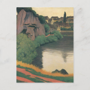 Cartão Postal Felix Vallotton - Semur Paisagem