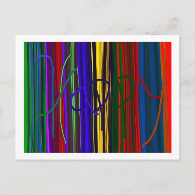 Cartão postal feliz (Frente)