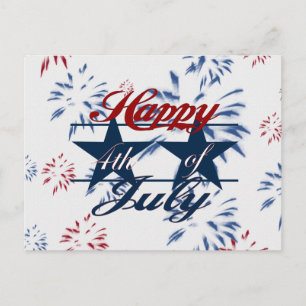 Cartão Postal Feliz 4 de julho