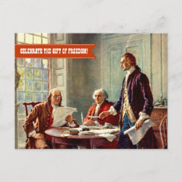 Cartão Postal Feliz 4 de julho. Belas Artes