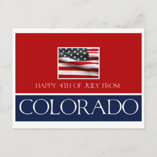 Cartão Postal feliz 4 de julho do colorado