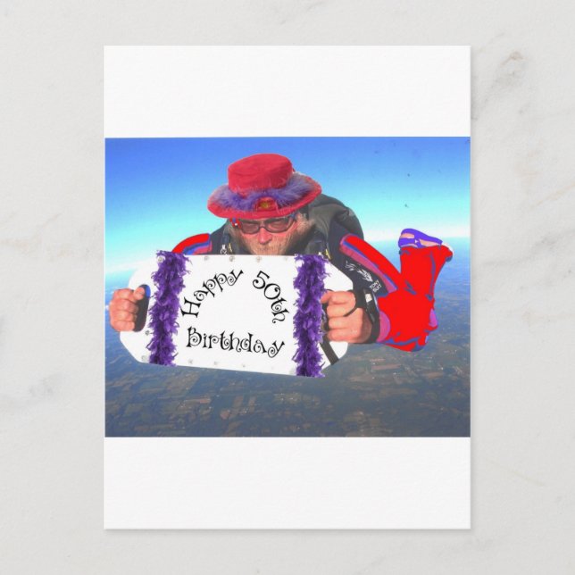 Cartão Postal Feliz 50º aniversário (Frente)