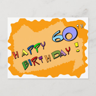 Cartão Postal Feliz 60º aniversário!
