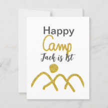 Feliz acampamento campista um aniversário crianças