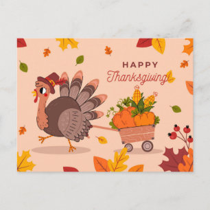 Cartão Postal Feliz Ação de Graças