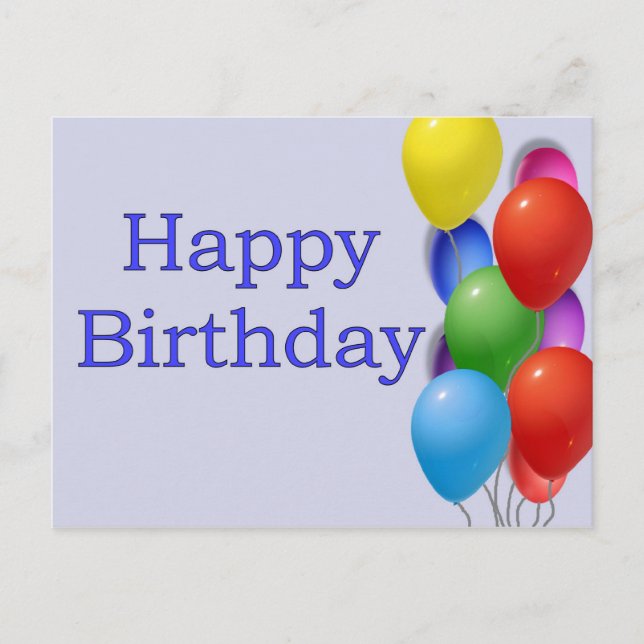 Cartão Postal Feliz aniversário (Frente)