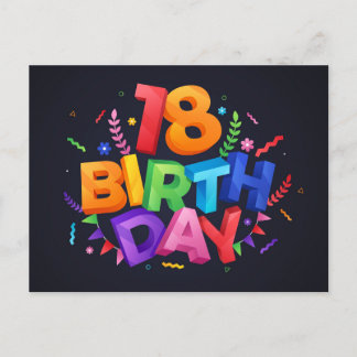 Cartão Postal Feliz Aniversário