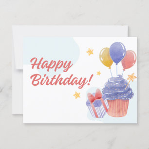 CARTÃO POSTAL FELIZ ANIVERSÁRIO
