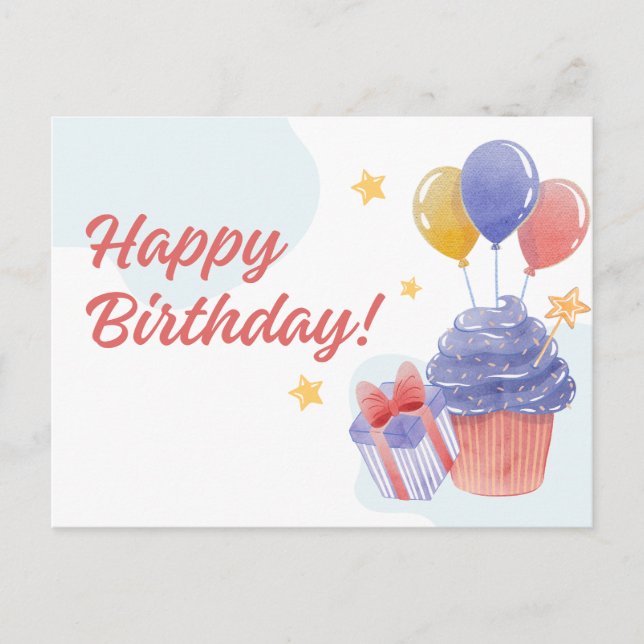 CARTÃO POSTAL FELIZ ANIVERSÁRIO (Frente)