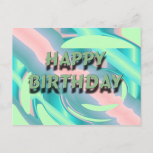 Cartão Postal Feliz aniversário