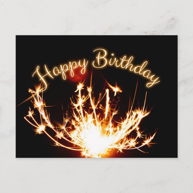 Cartão Postal Feliz aniversário! (Frente)